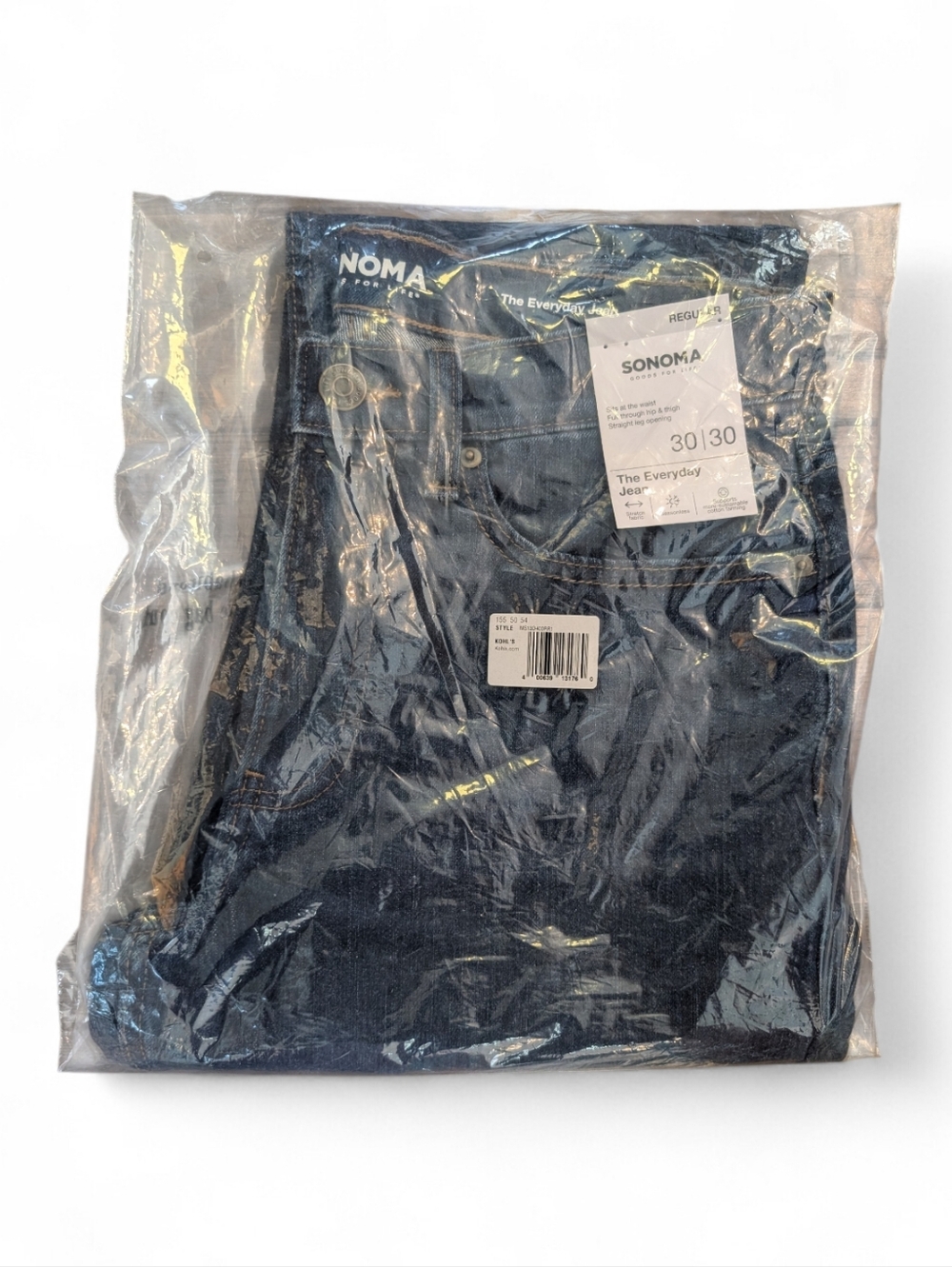 NWT Sonoma Men’s Straight Leg Blue Jeans 30x30